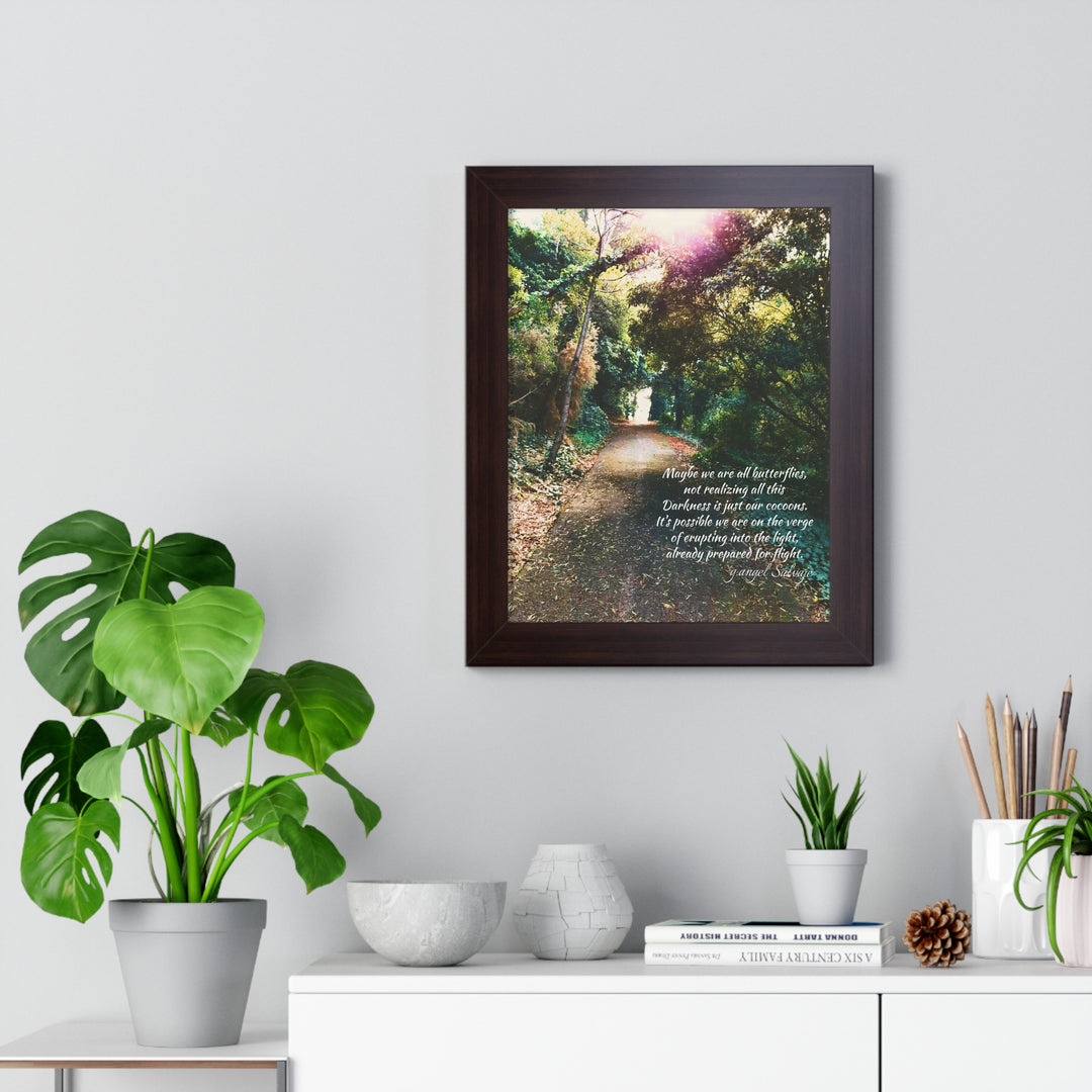 Maybe we are all Butterflies,FRAMED VERTICAL POSTER 1
