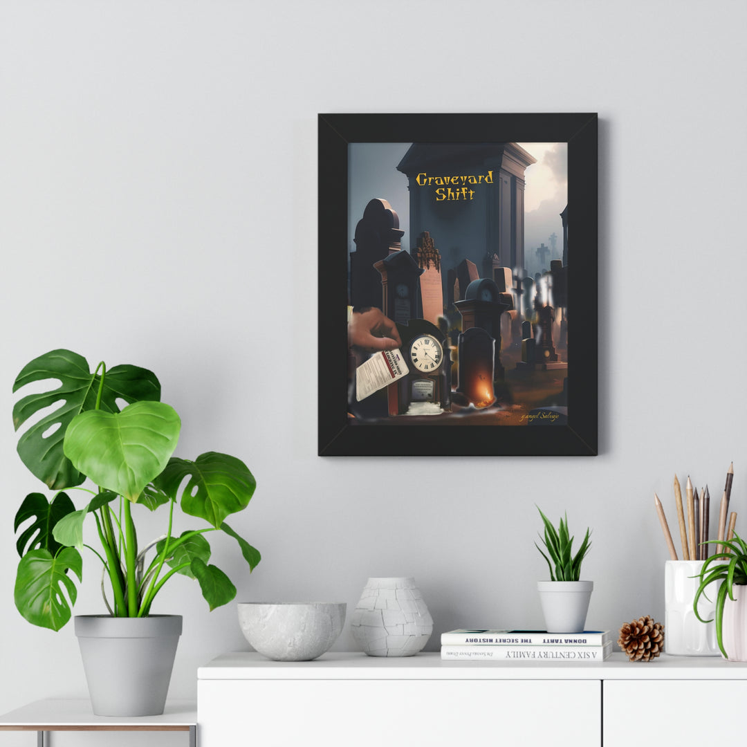 Graveyard Shift Framed Vertical Poster