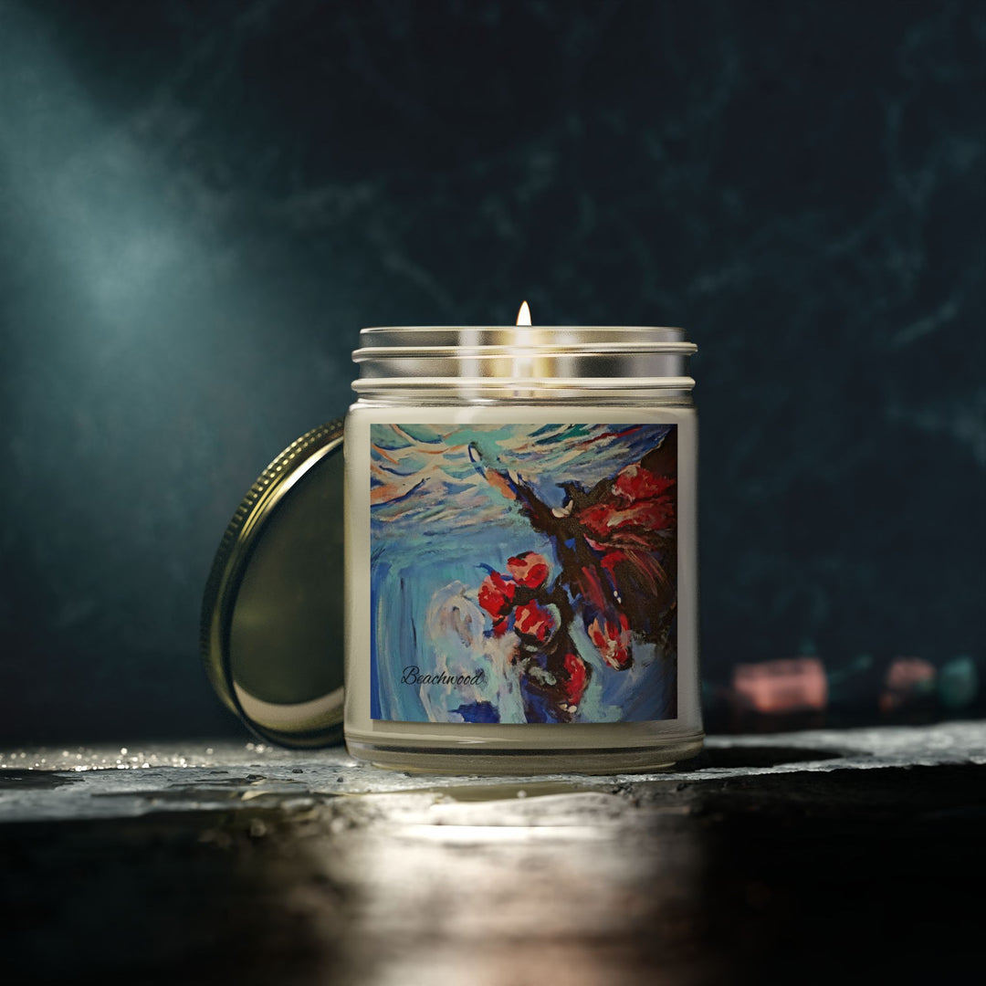 Scented Candle Beachwood Life's a Beach 4oz Coconut Apricot Wax