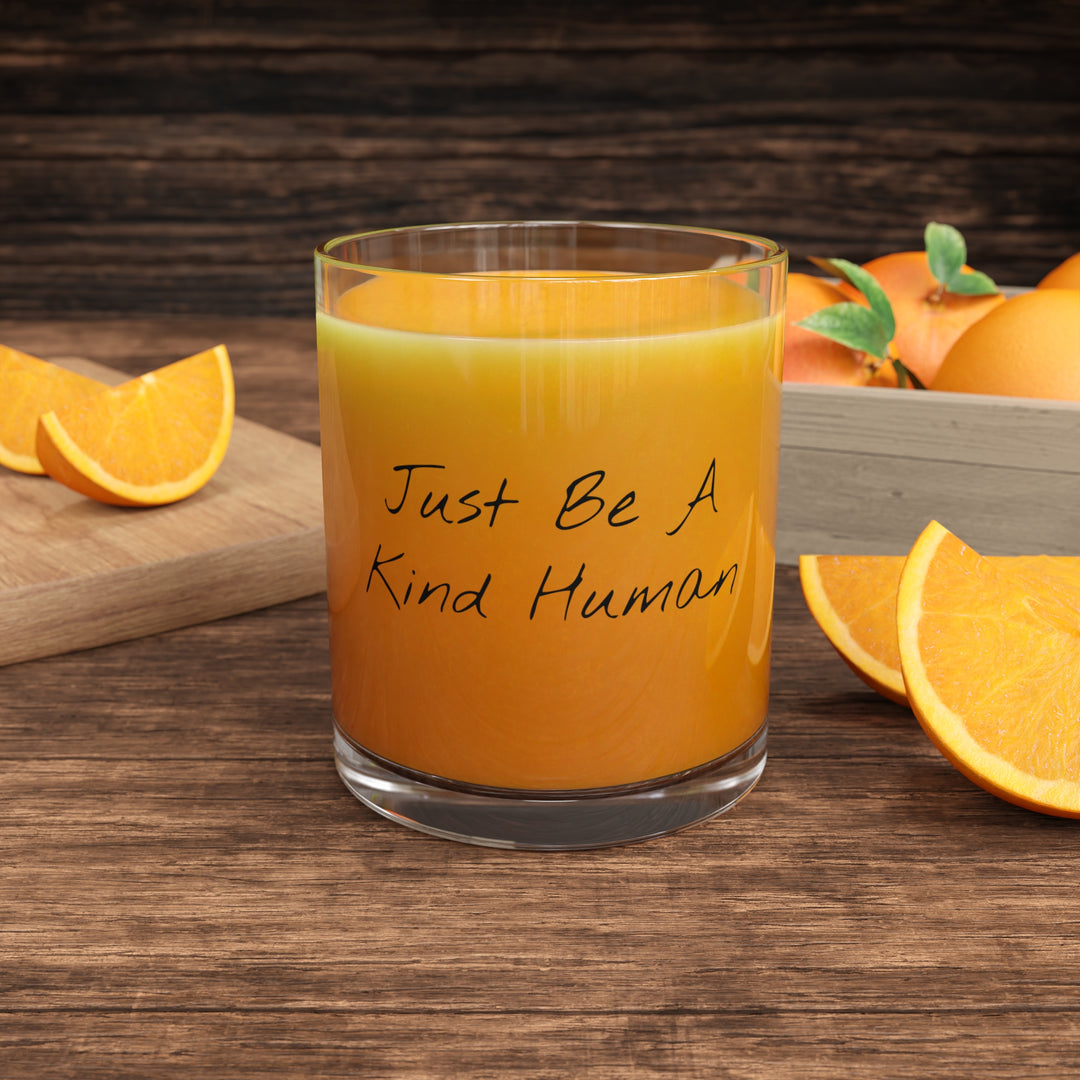 Be A Kind Human Bar Glass