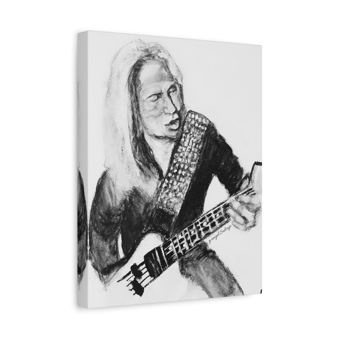 Canvas Print - Dana Strum Bass Player Portrait