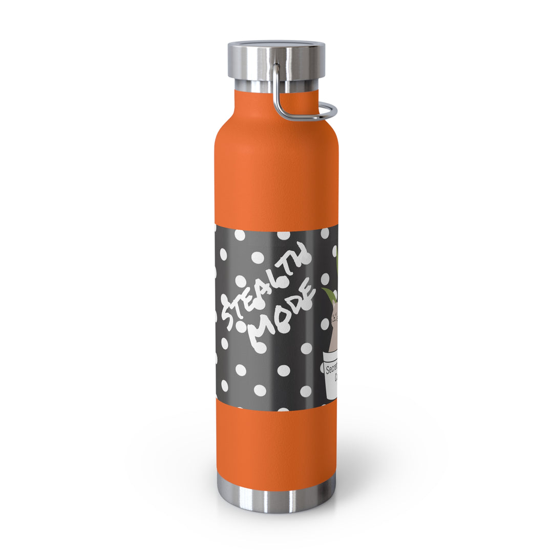 Secret Agent Cat Copper Vacuum Insulated Bottle, 22oz