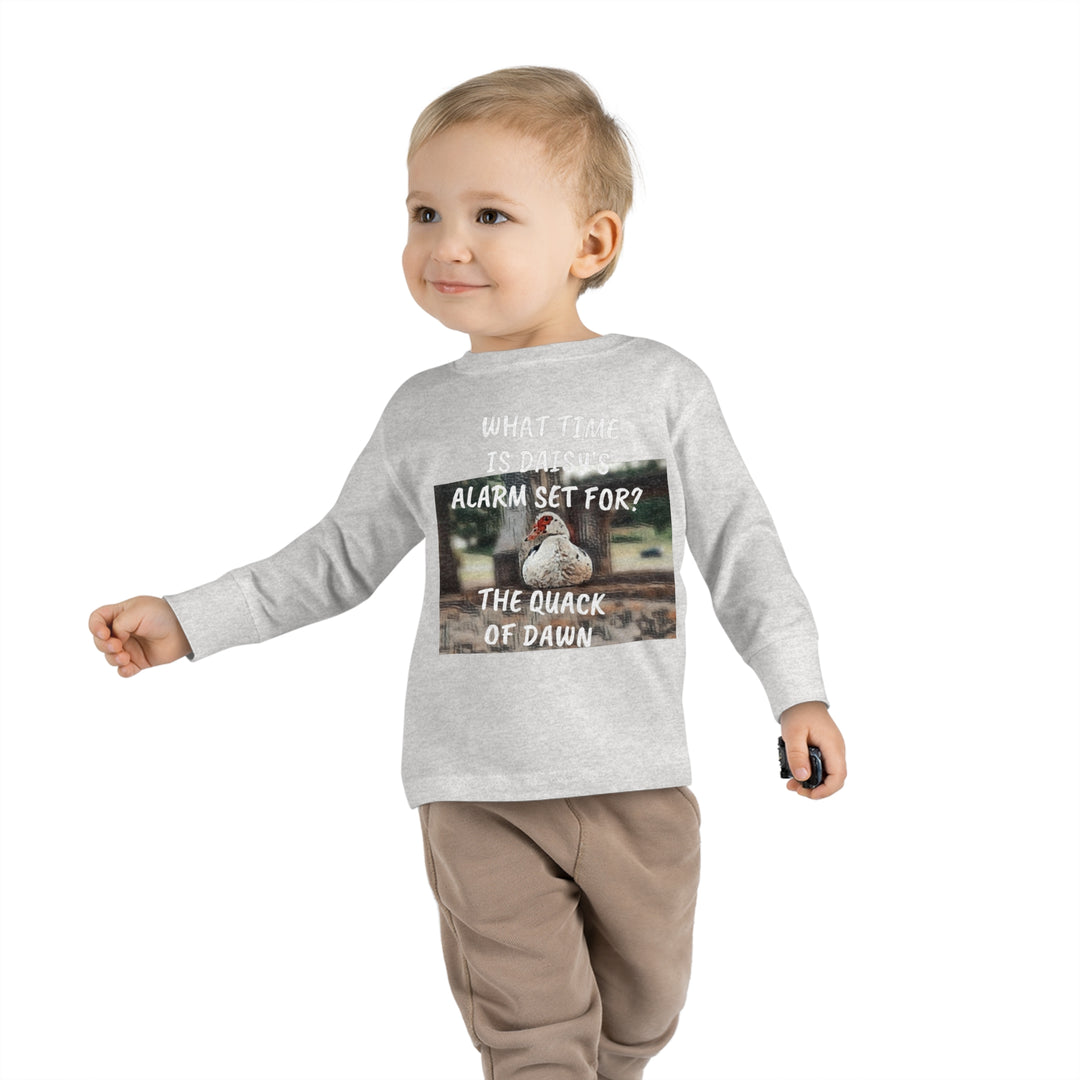 Daisy Duck has Jokes Toddler Long Sleeve Tee