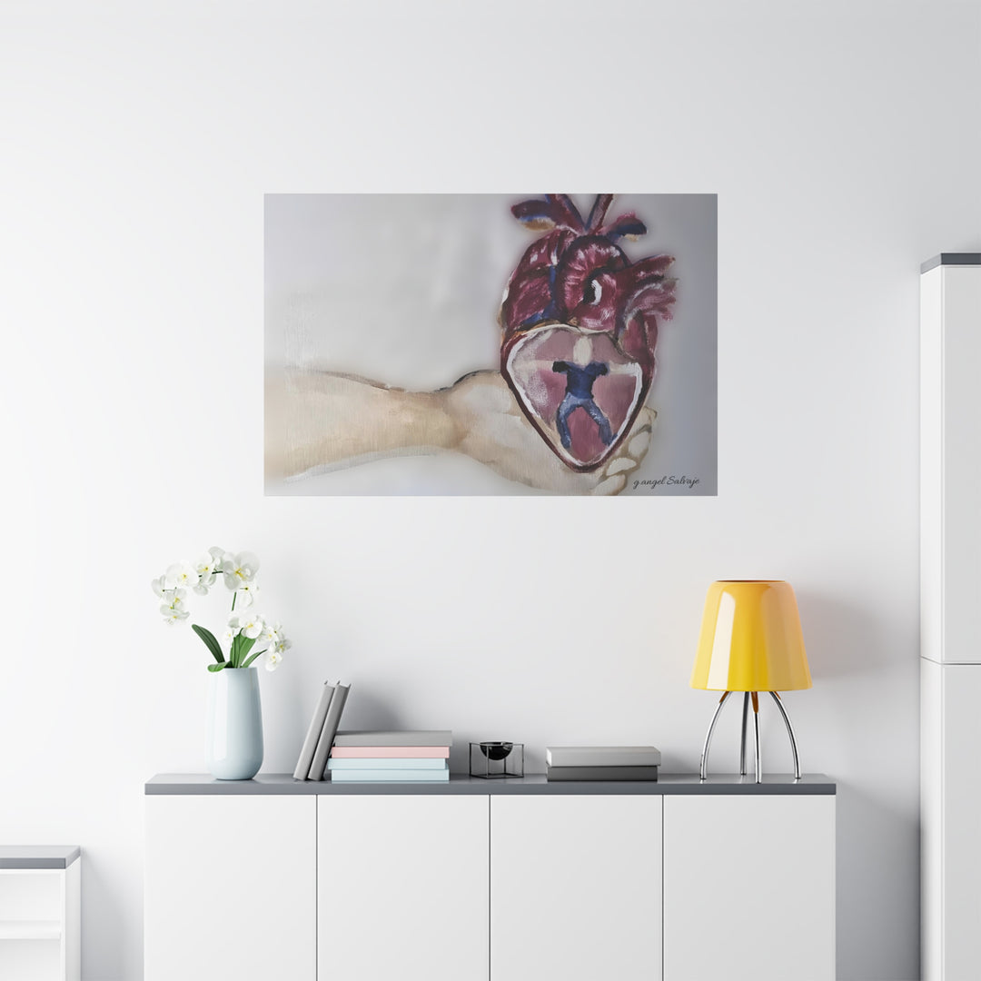 Canvas Print - Abiding Within:Extremely Whole Hearted Sleeves Painting by g angel Salvaje