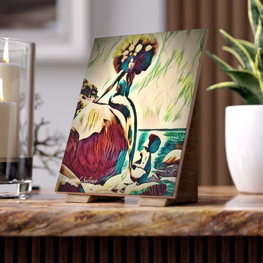 Mermaid Madonna Ceramic Photo Tile
