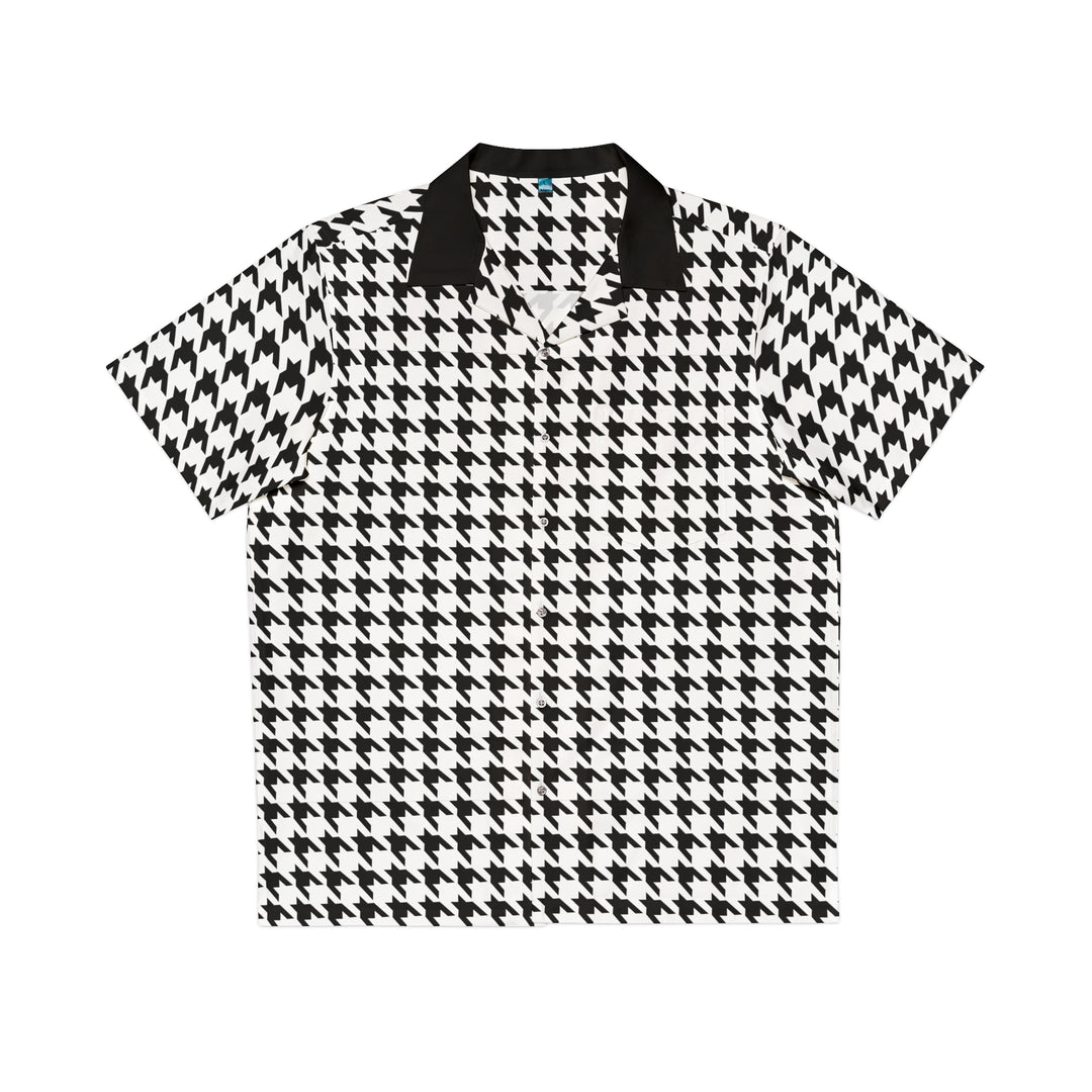 Hound's Tooth Men's Hawaiian Shirt (AOP)