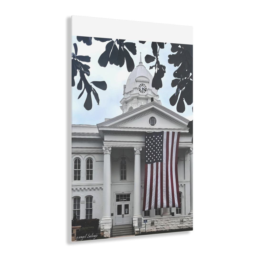 Old Glory on Courthouse Acrylic Prints
