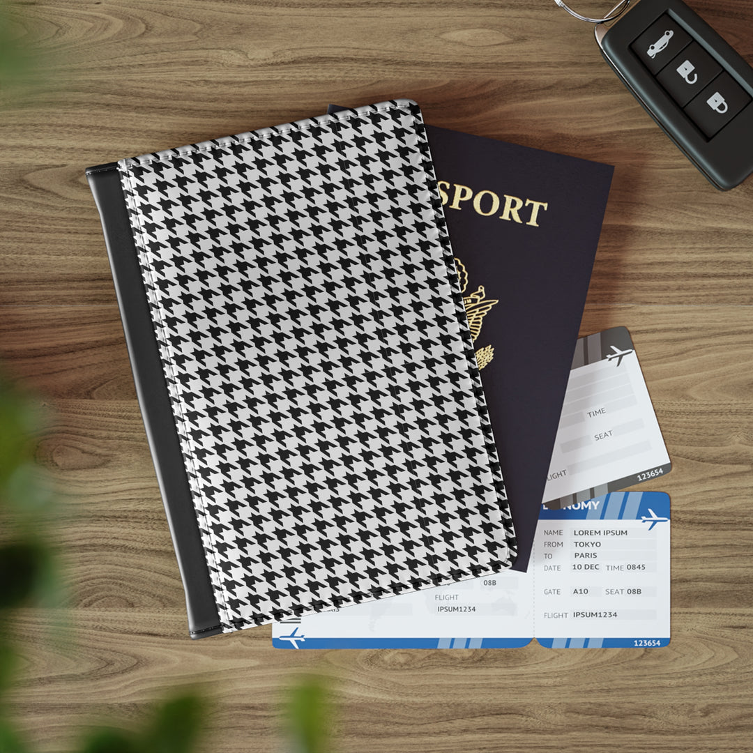 Hound's Tooth Passport Cover