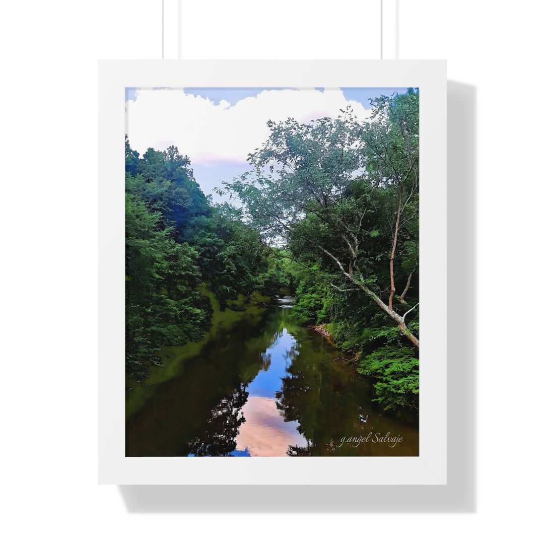 Heavenly Reflections Framed Vertical Poster
