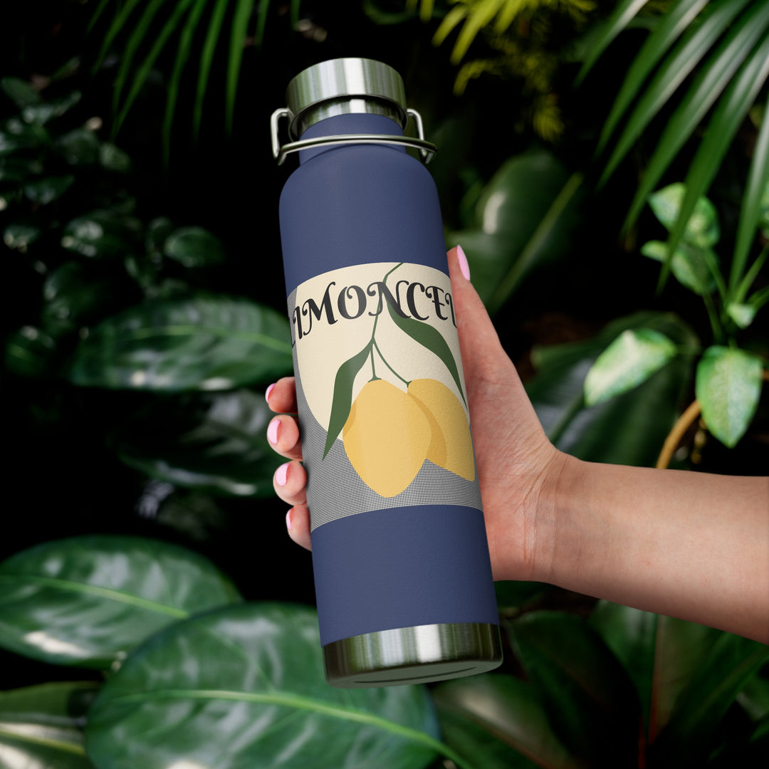 Limoncello Hounds Tooth Copper Vacuum Insulated Bottle, 22oz
