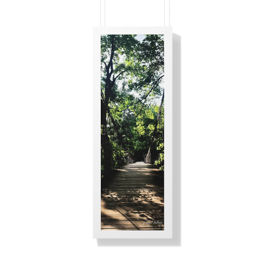 Bridge of Unknown Destination Framed Vertical Poster