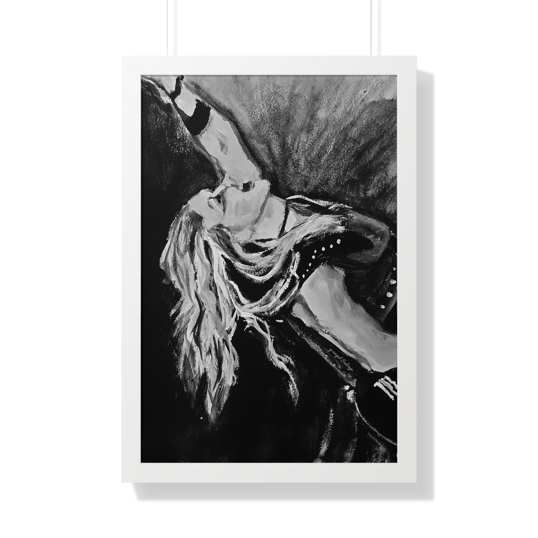 Vertical Poster - Nita Strauss Black and White Rock and Roll Series