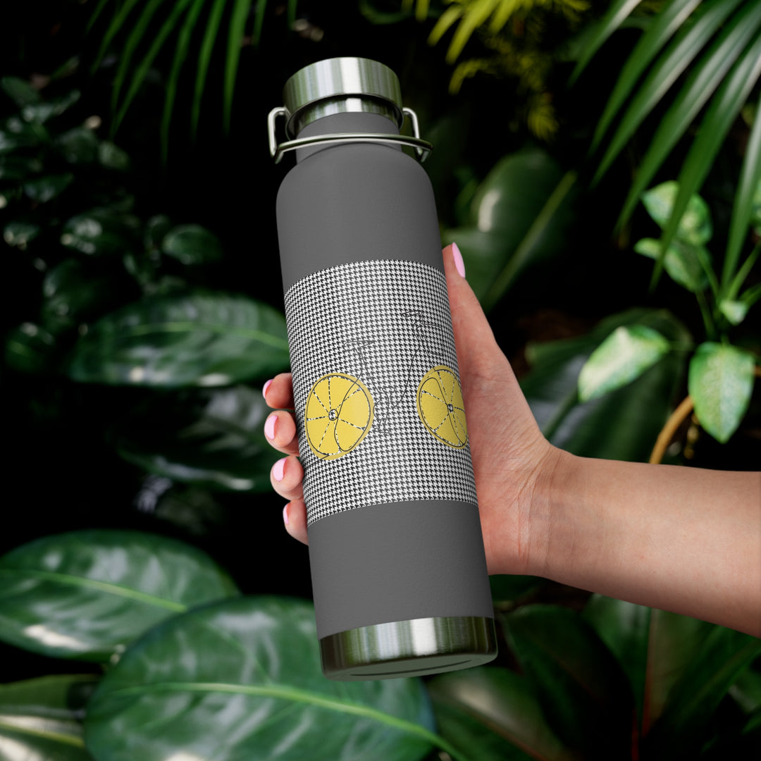 Lemon Keep'uh Pushin'  Copper Vacuum Insulated Bottle, 22oz