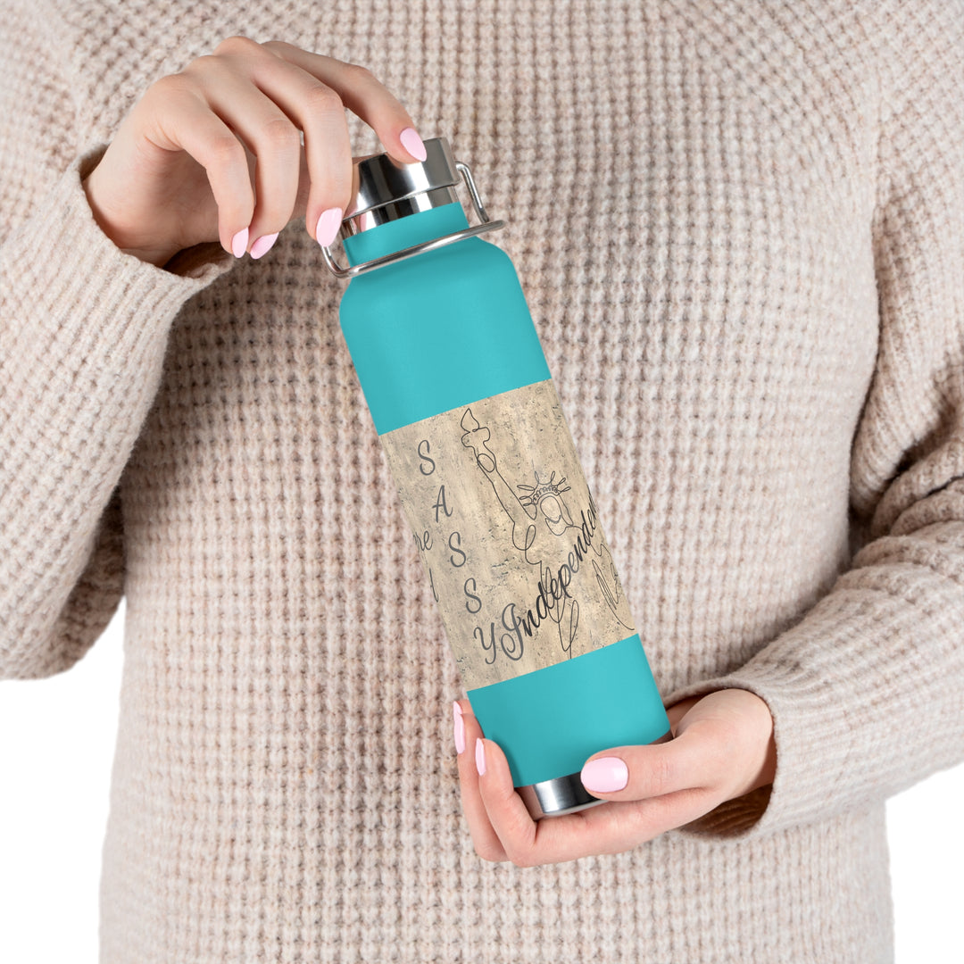 All Men Were Created Equal Copper Vacuum Insulated Bottle, 22oz