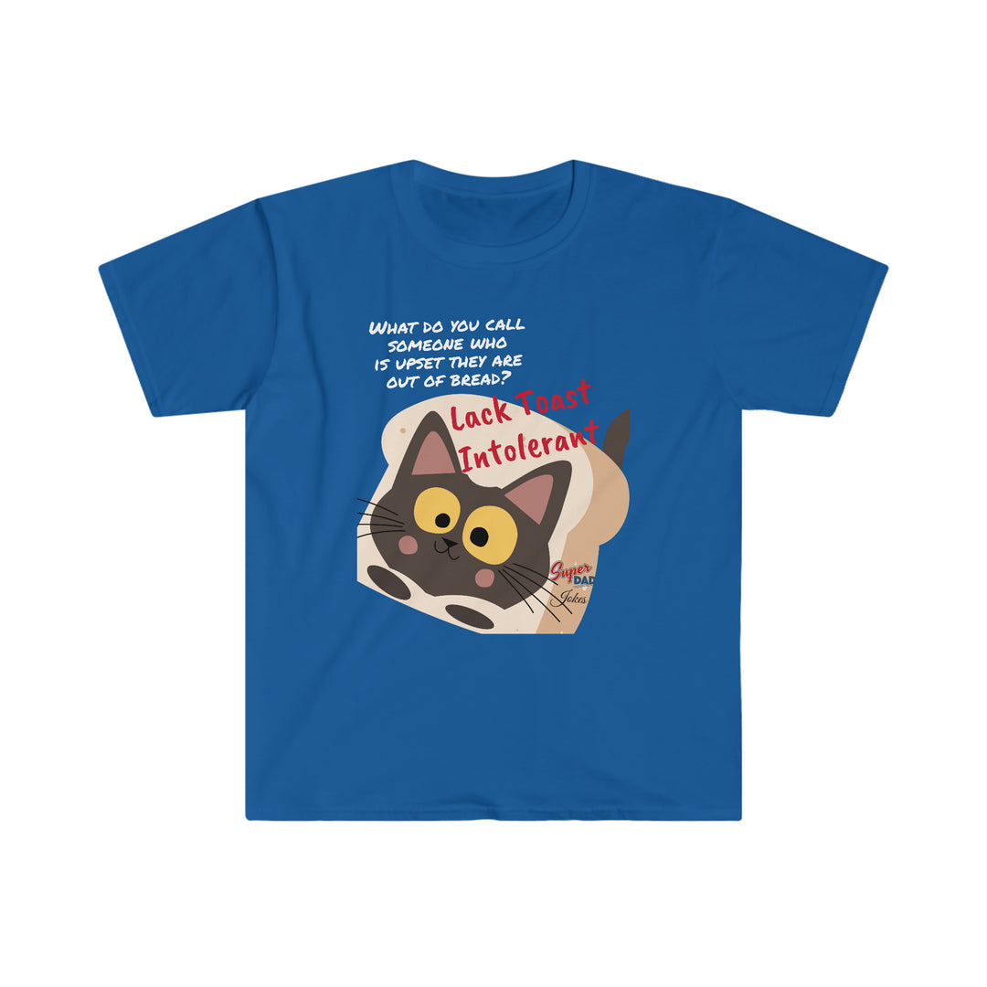 Lack Toast Cat Dad Jokes Unisex Softstyle T-Shirt