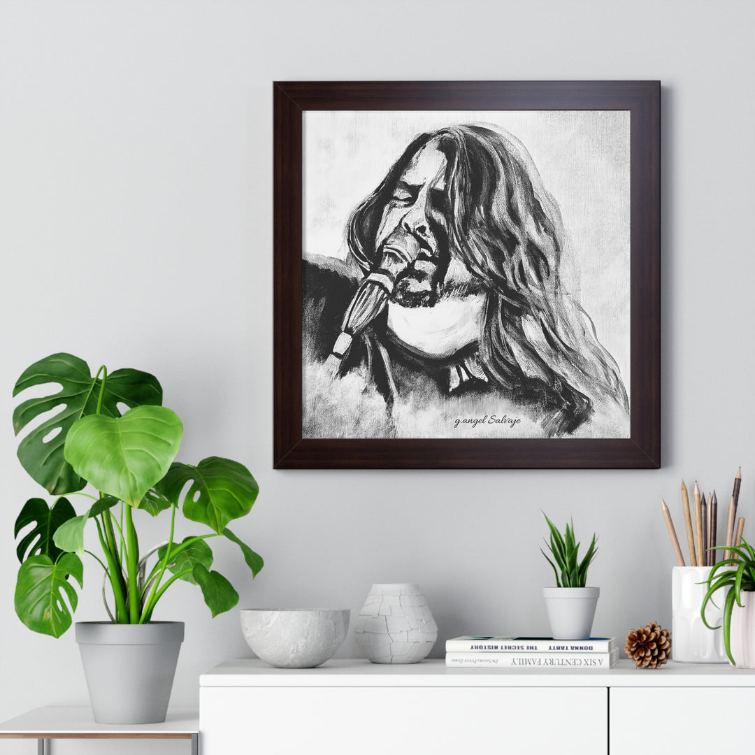 Vertical Poster Painting Print Dave Grohl Rock and Roll Series