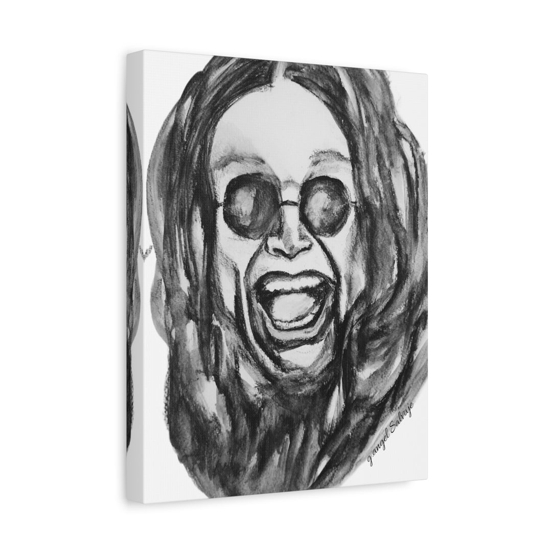 Canvas Print - Ozzy Osborne Painting by g angel Salvaje