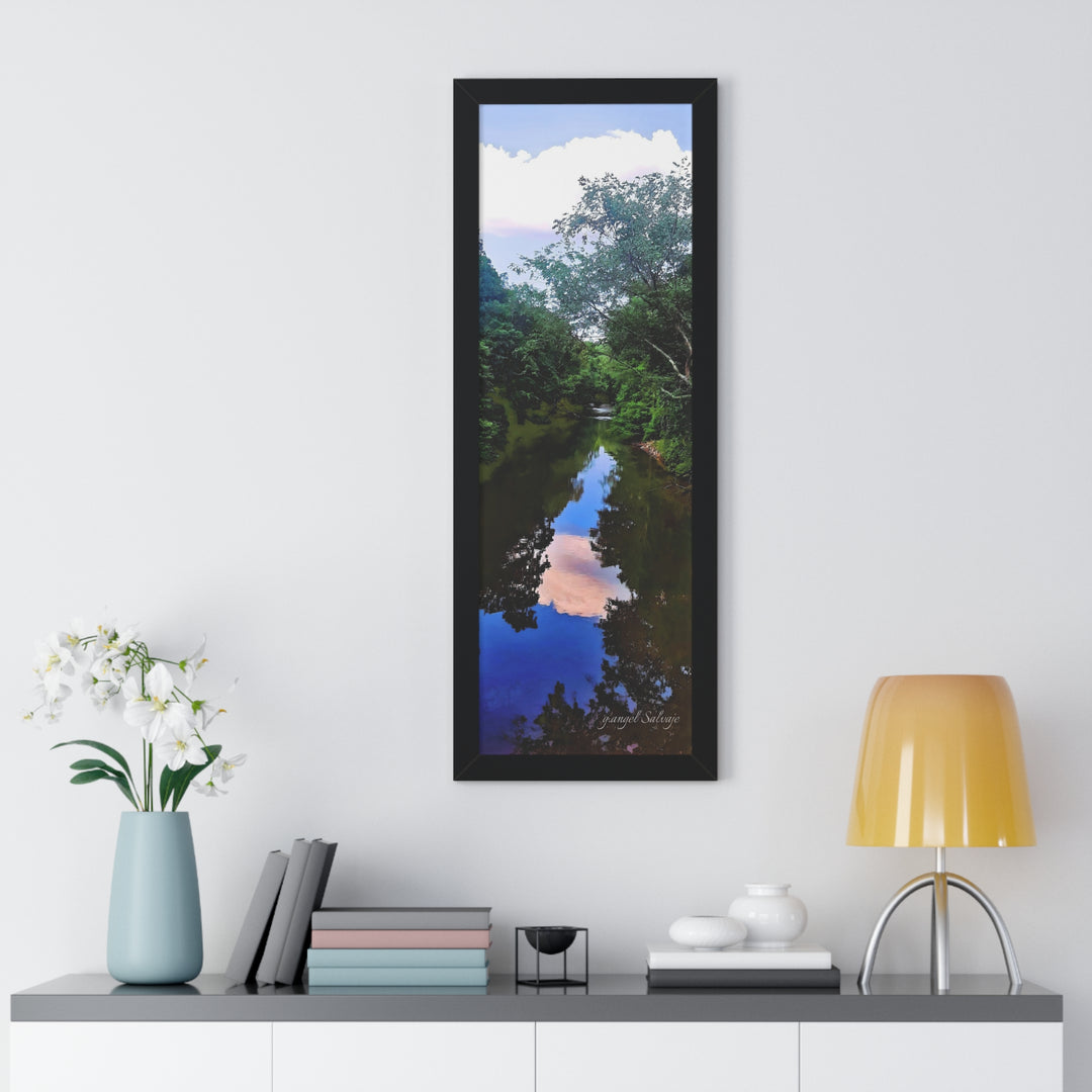 Heavenly Reflections Framed Vertical Poster