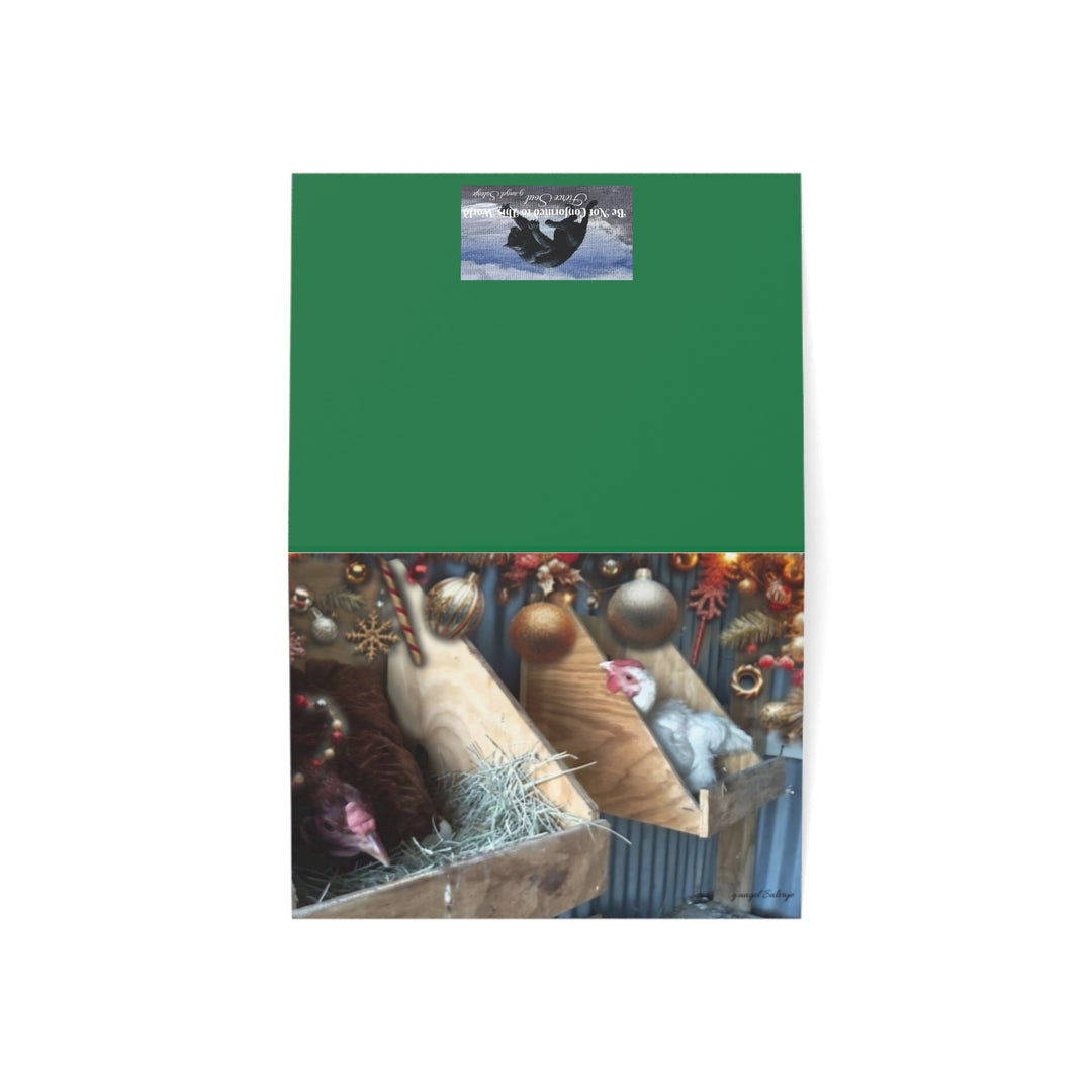 Funny Christmas Greeting Cards - Nosey Blanche and Helen Jones Christmas Design