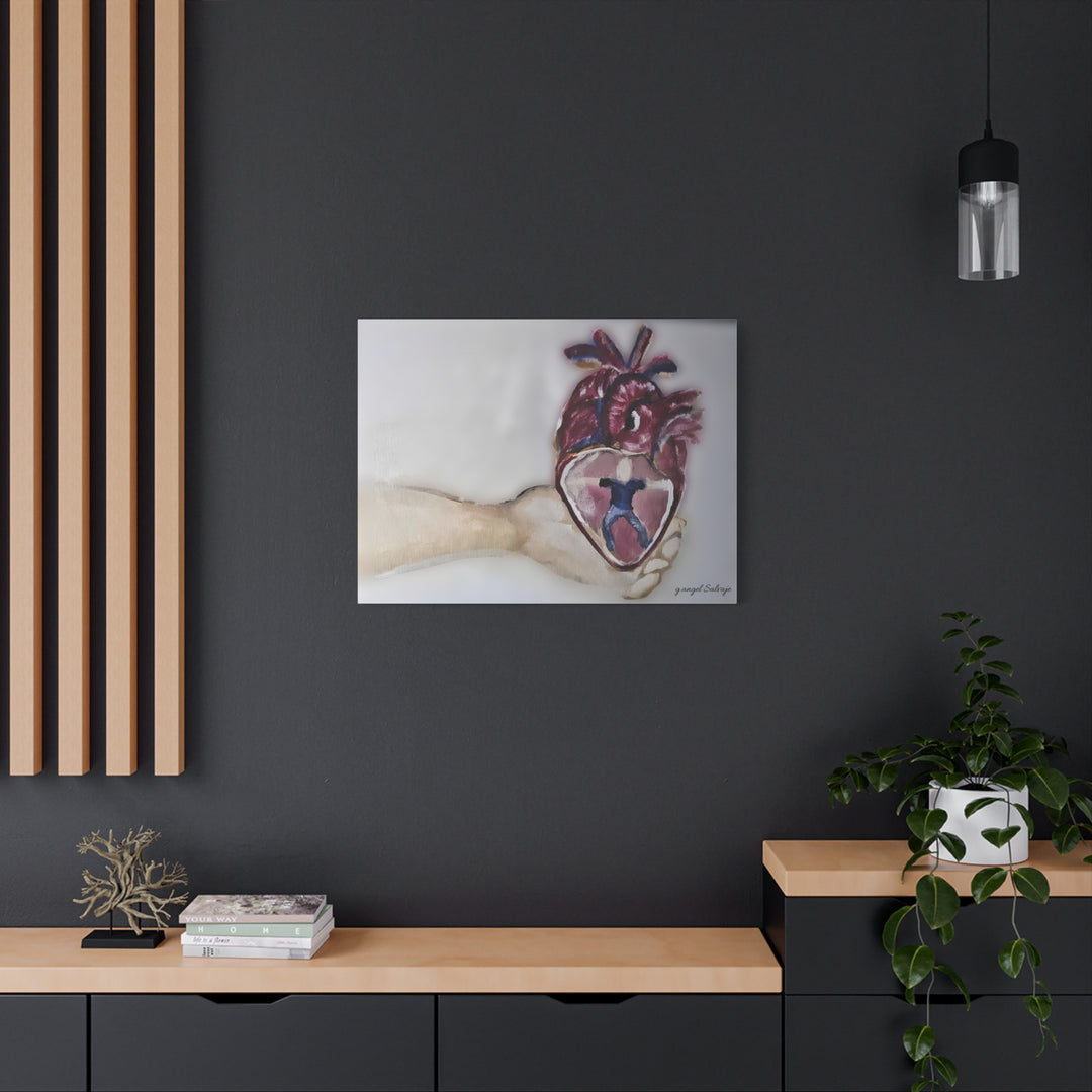 Canvas Print - Abiding Within:Extremely Whole Hearted Sleeves Painting by g angel Salvaje