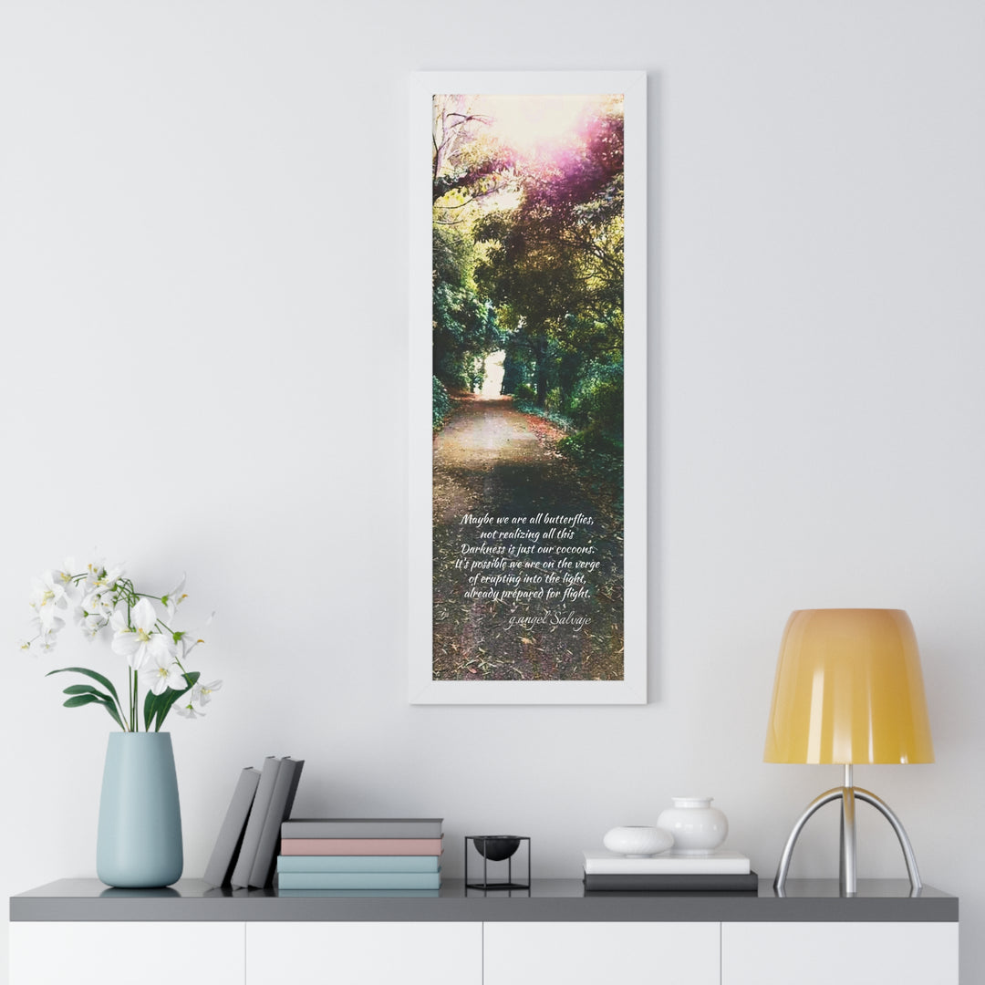Maybe we are all Butterflies,FRAMED VERTICAL POSTER 1