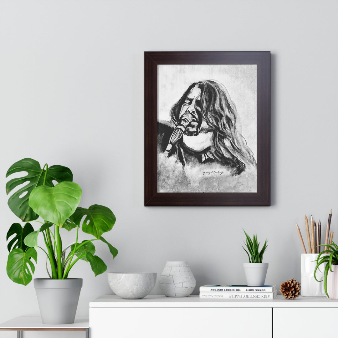 Vertical Poster Painting Print Dave Grohl Rock and Roll Series