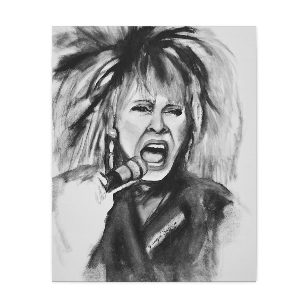 Canvas Print Tina Turner Portrait