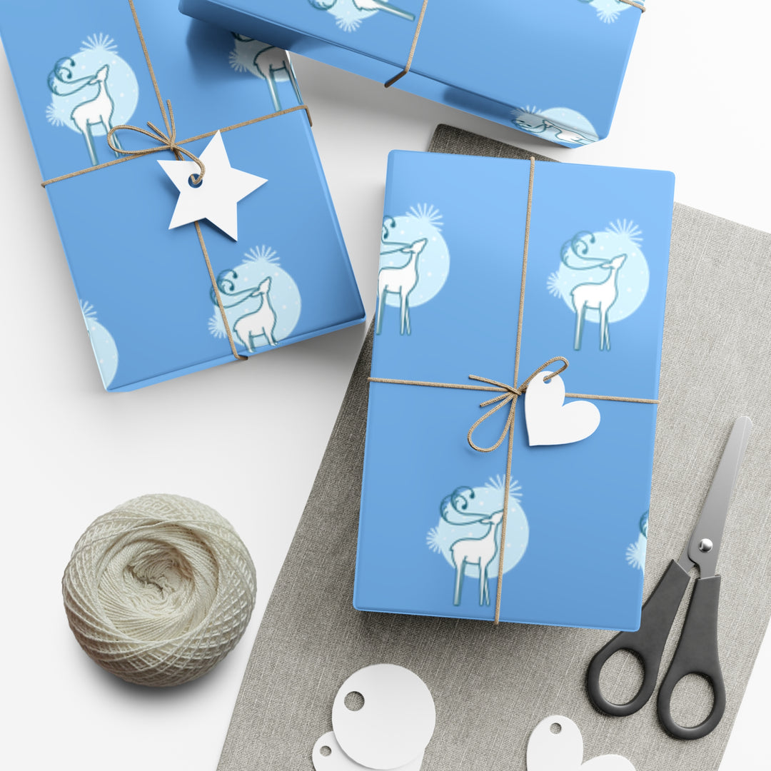 Reindeer in the Snow Gift Wrap Papers