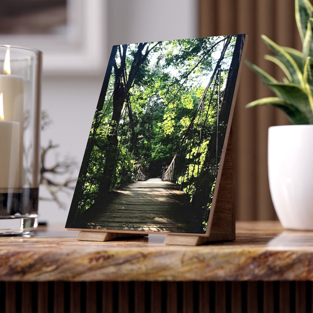 Bridge of the Unknown Destination Ceramic Photo Tile