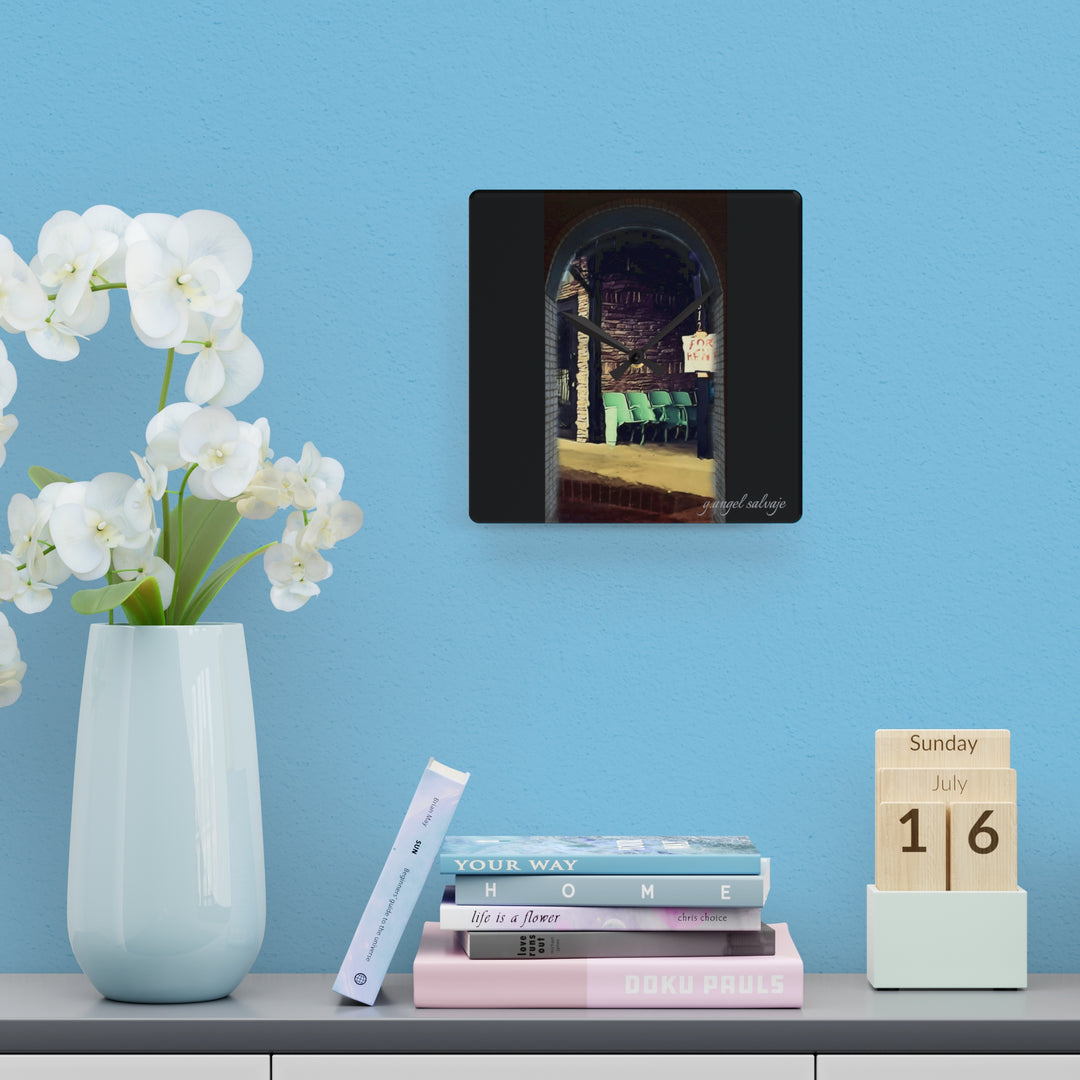 Waystation to Judgement Acrylic Wall Clock