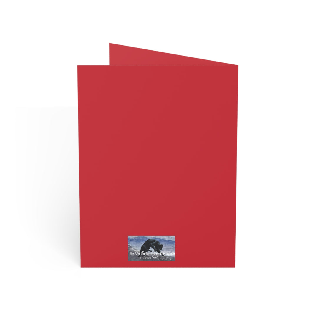 CHRISTMAS Greeting Cards -Lou's Sneaky Peek Design (1, 10, 30, and 50pcs)