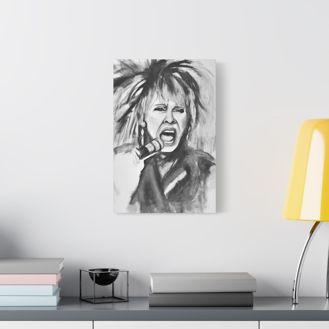 Canvas Print Tina Turner Rock and Roll Portrait