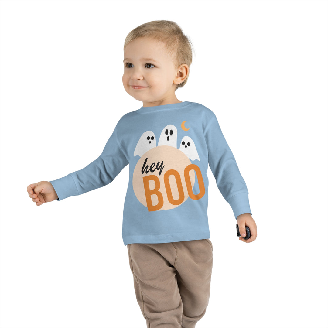 Hey Booo Ghosts Toddler Long Sleeve Tee