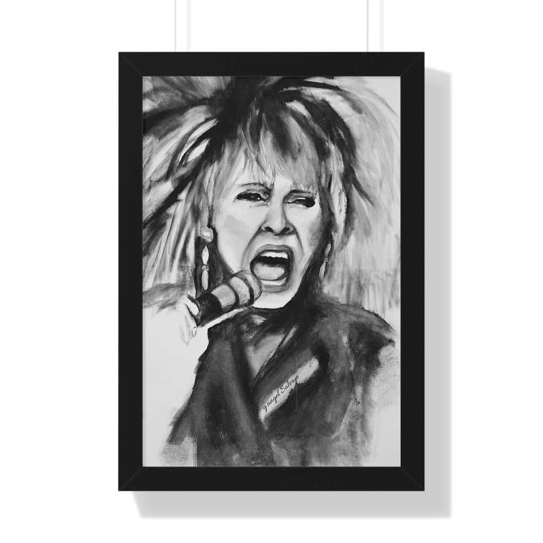 Tina Turner Framed Vertical Poster