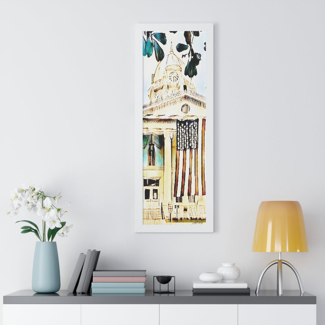 Colbert County Courthouse Framed Vertical Poster