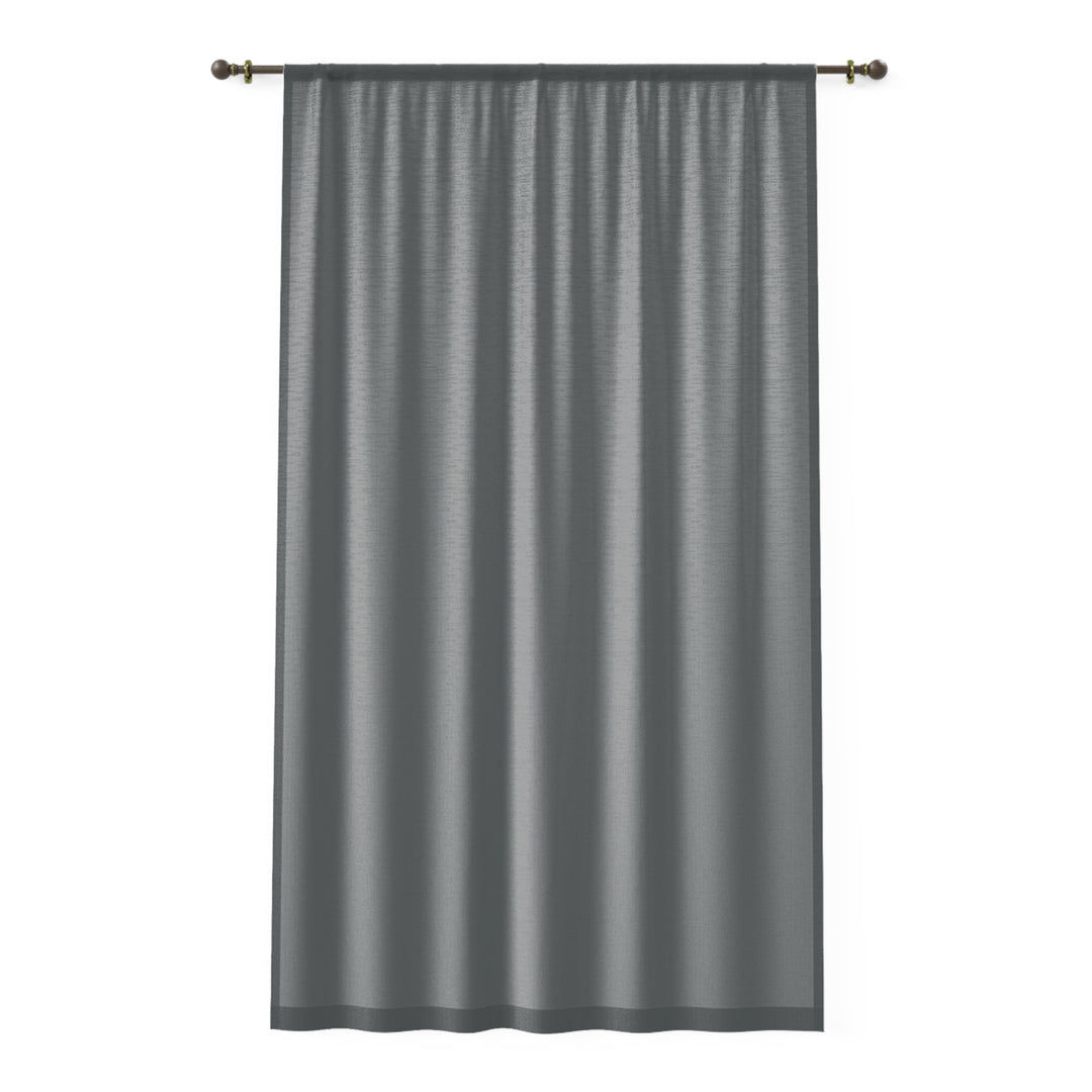 Dark grey  Coordinate Rose Garden Promises   Sheer Window Curtain