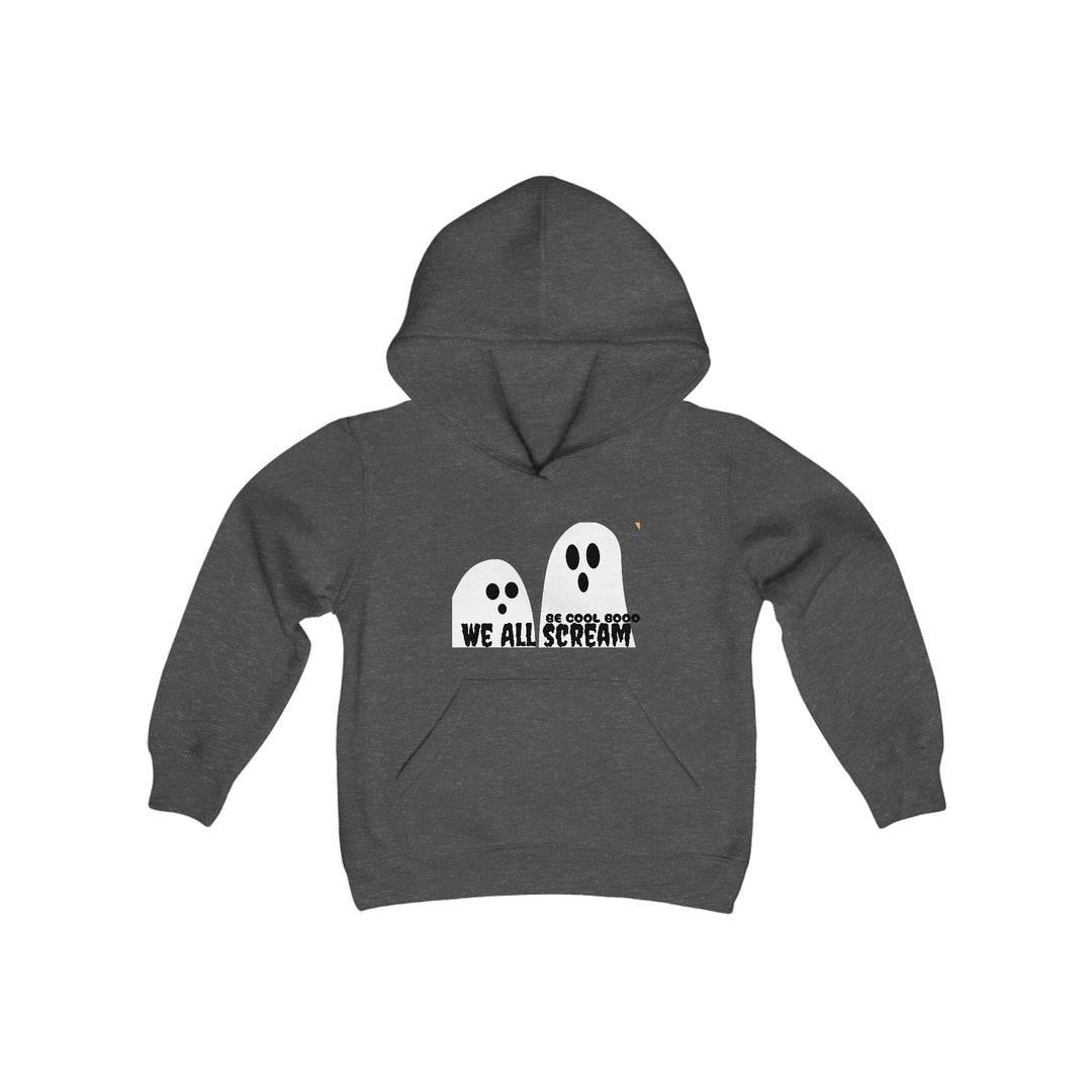 Be Cool Boo, We all Scream Youth Heavy Blend Hooded Sweatshirt