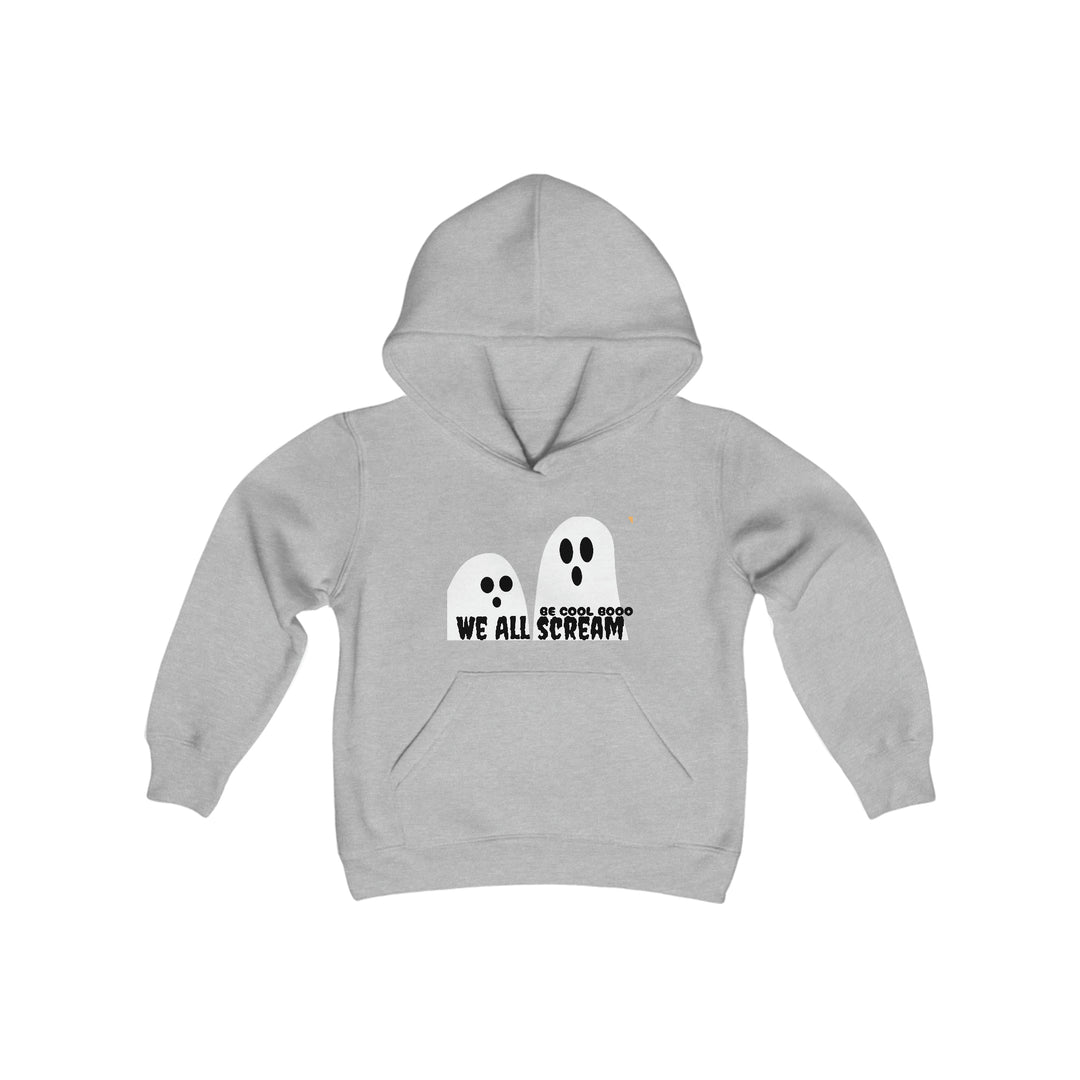 Be Cool Boo, We all Scream Youth Heavy Blend Hooded Sweatshirt