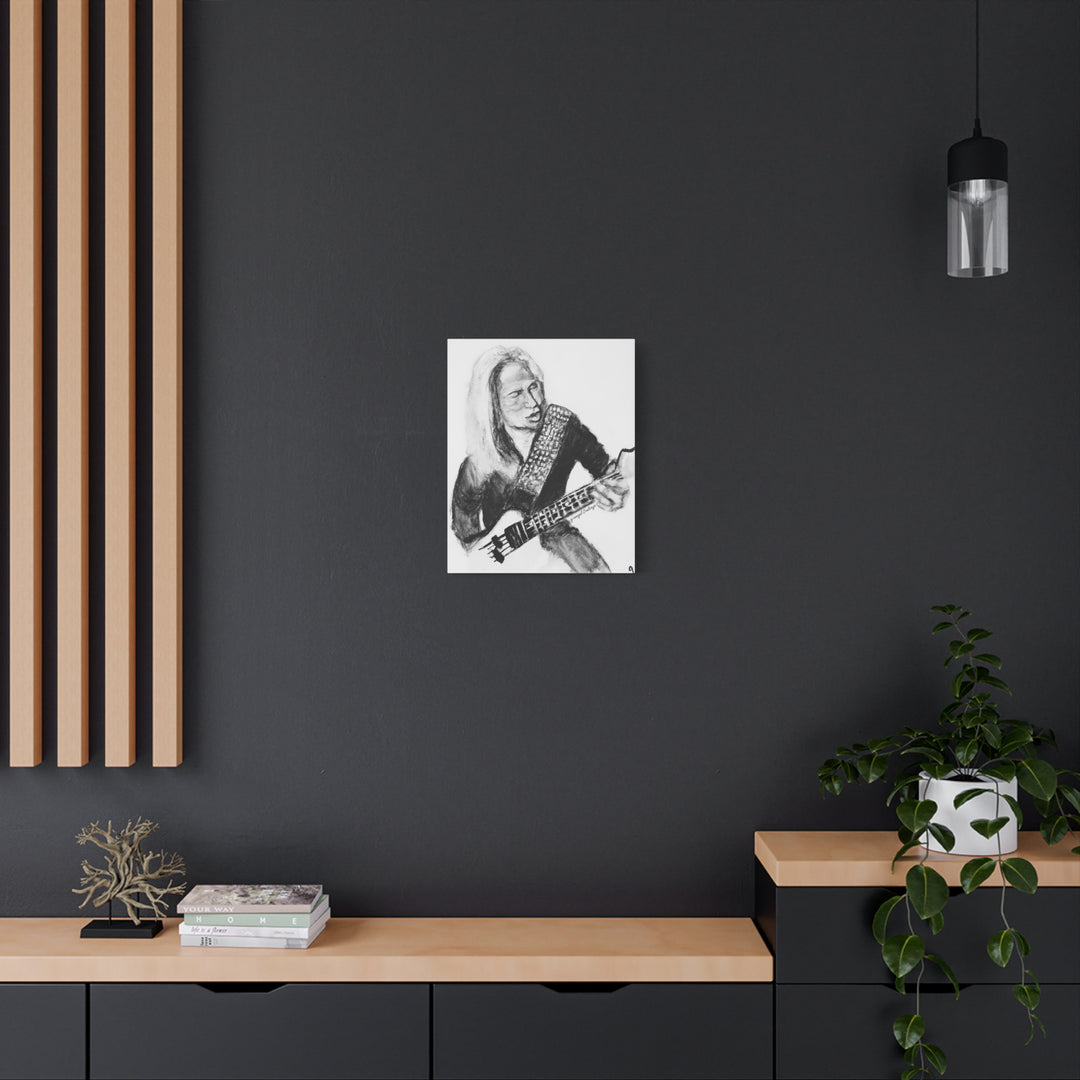 Canvas Print - Dana Strum Bass Player Portrait
