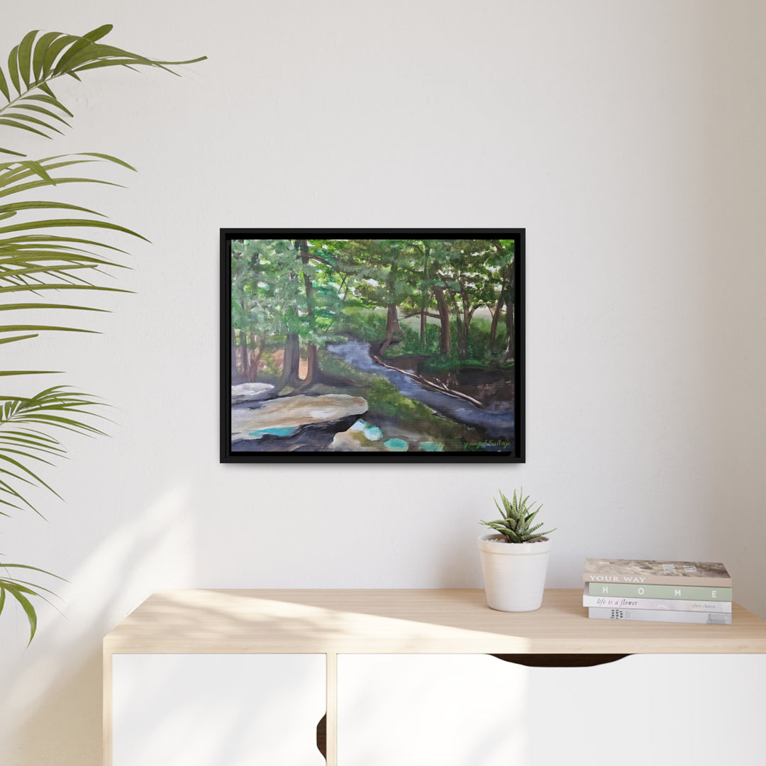 Rivers Within Matte Canvas, Black Frame