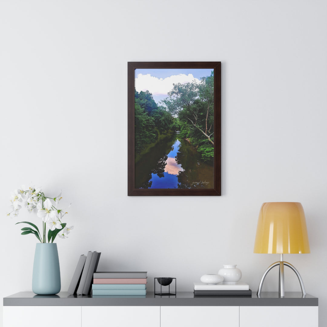 Heavenly Reflections Framed Vertical Poster