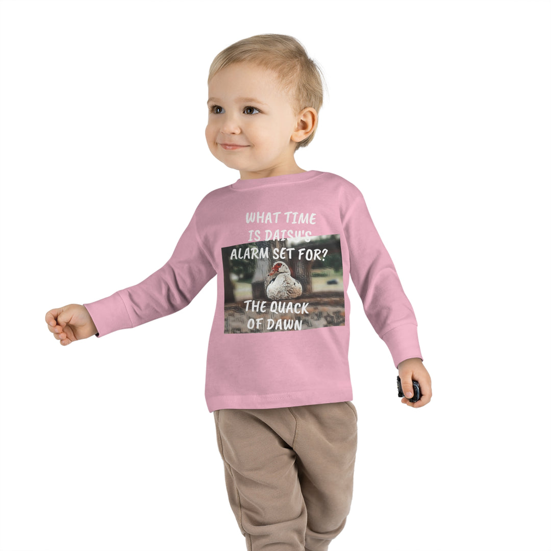 Daisy Duck has Jokes Toddler Long Sleeve Tee