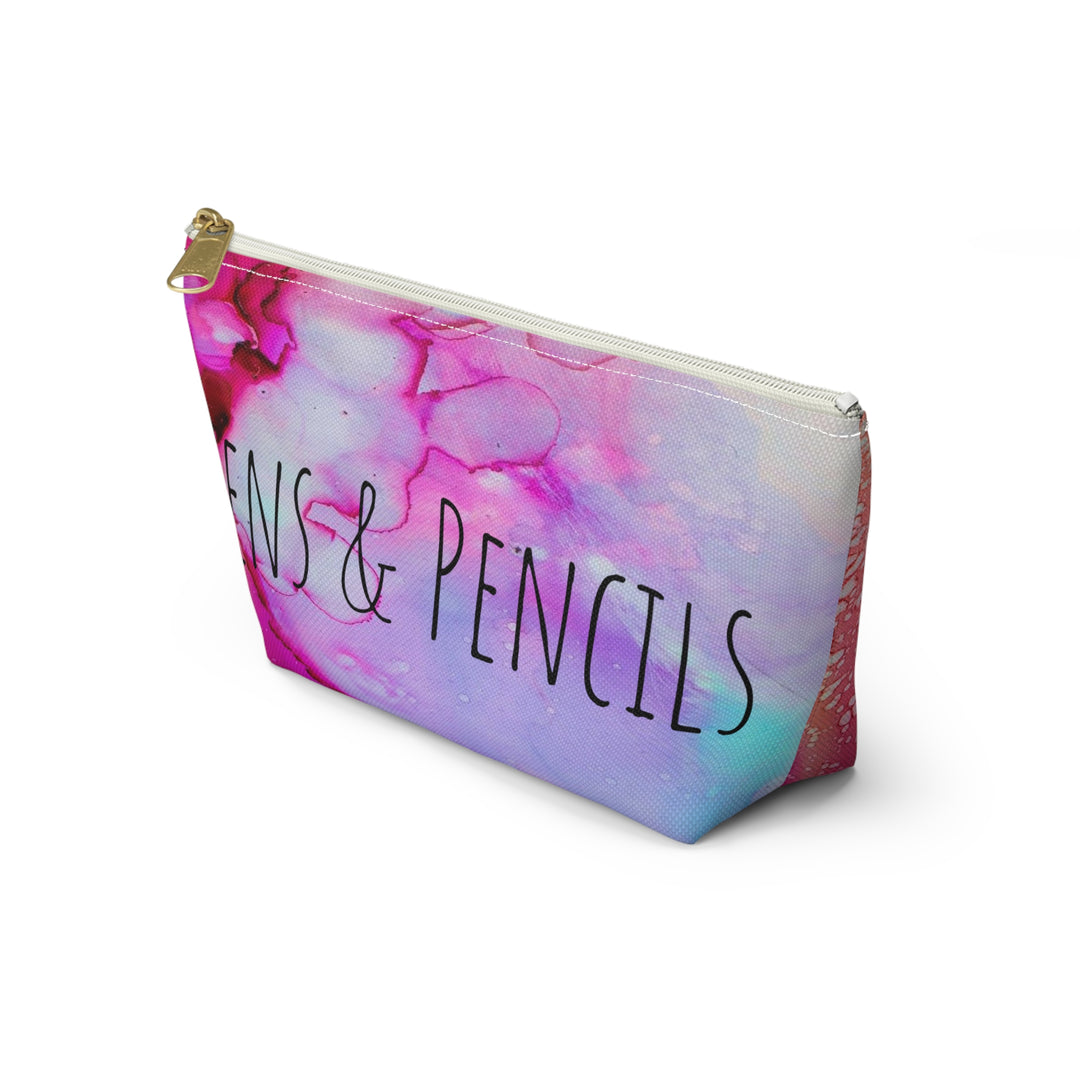 Color Swirl Pens and Pencils Accessory Pouch w T-bottom