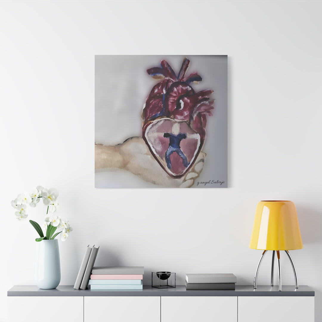 Canvas Print - Abiding Within:Extremely Whole Hearted Sleeves Painting by g angel Salvaje