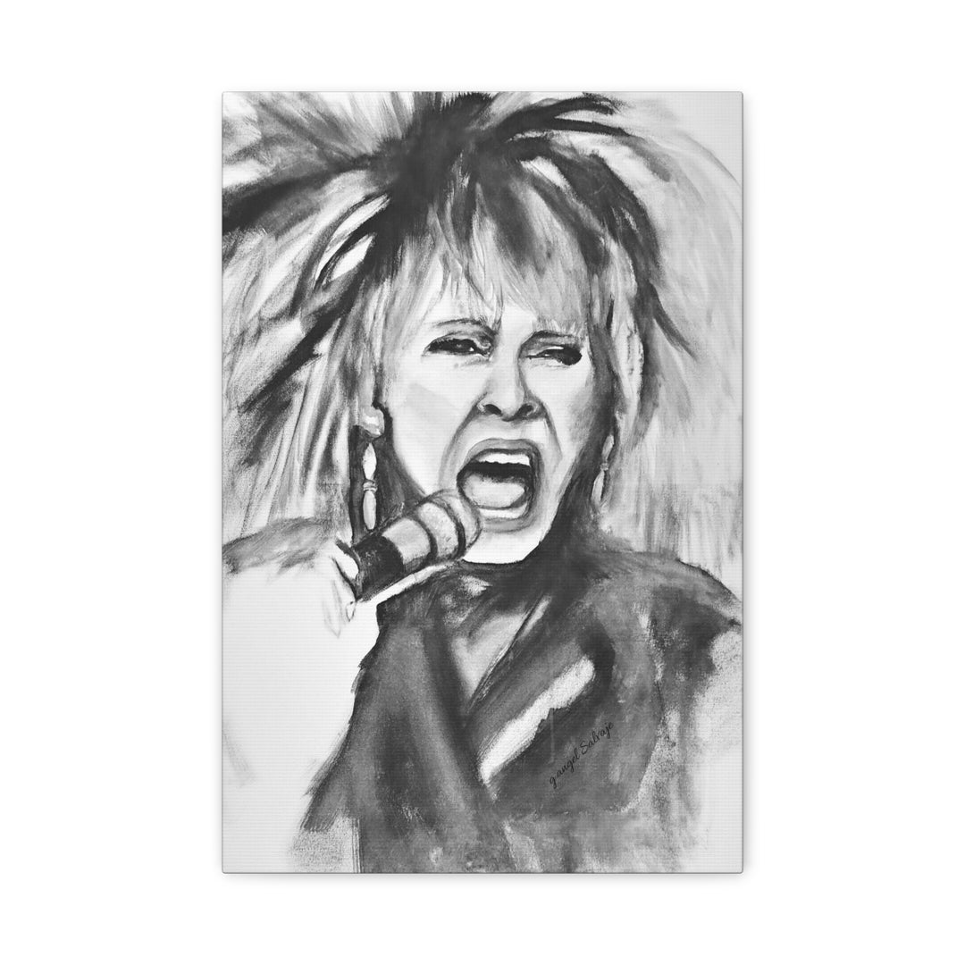 Canvas Print Tina Turner Rock and Roll Portrait