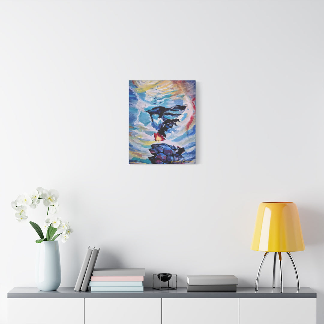Canvas Painting Print - Courageous Beyond Understanding by g angel Salvaje