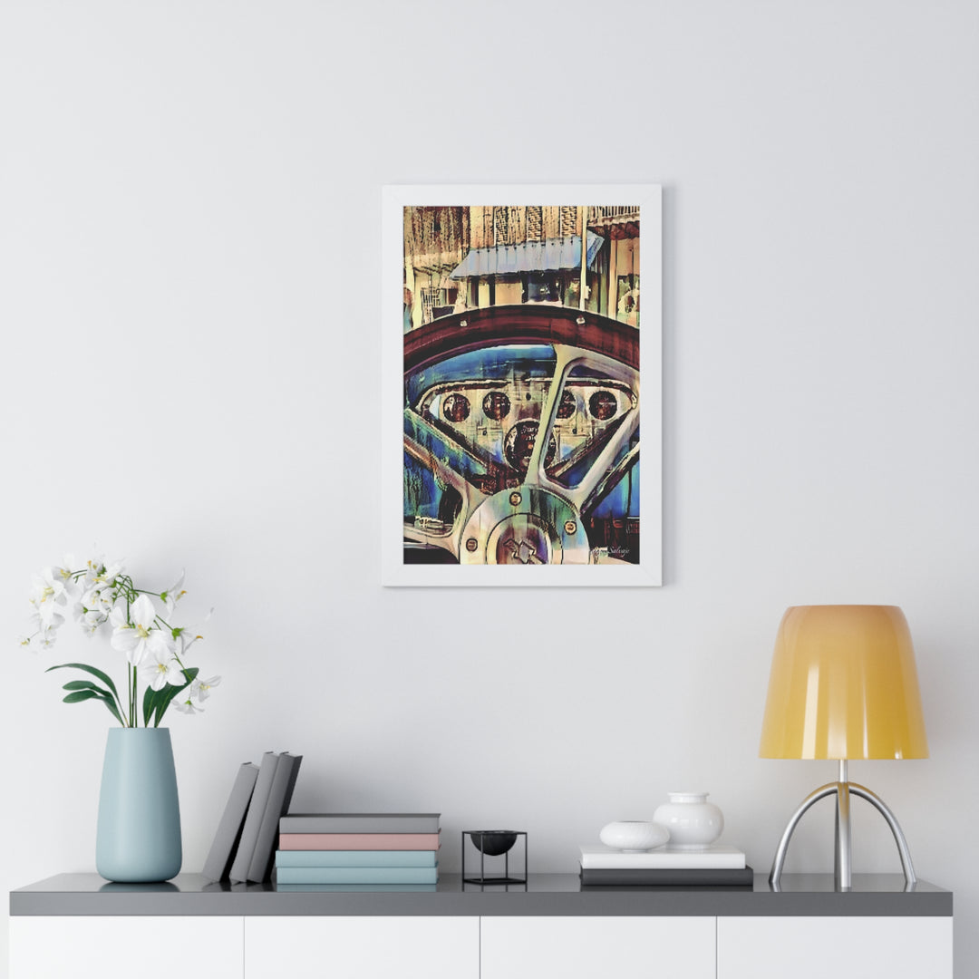 Chevy Apache Driver's Seat Framed Vertical Poster