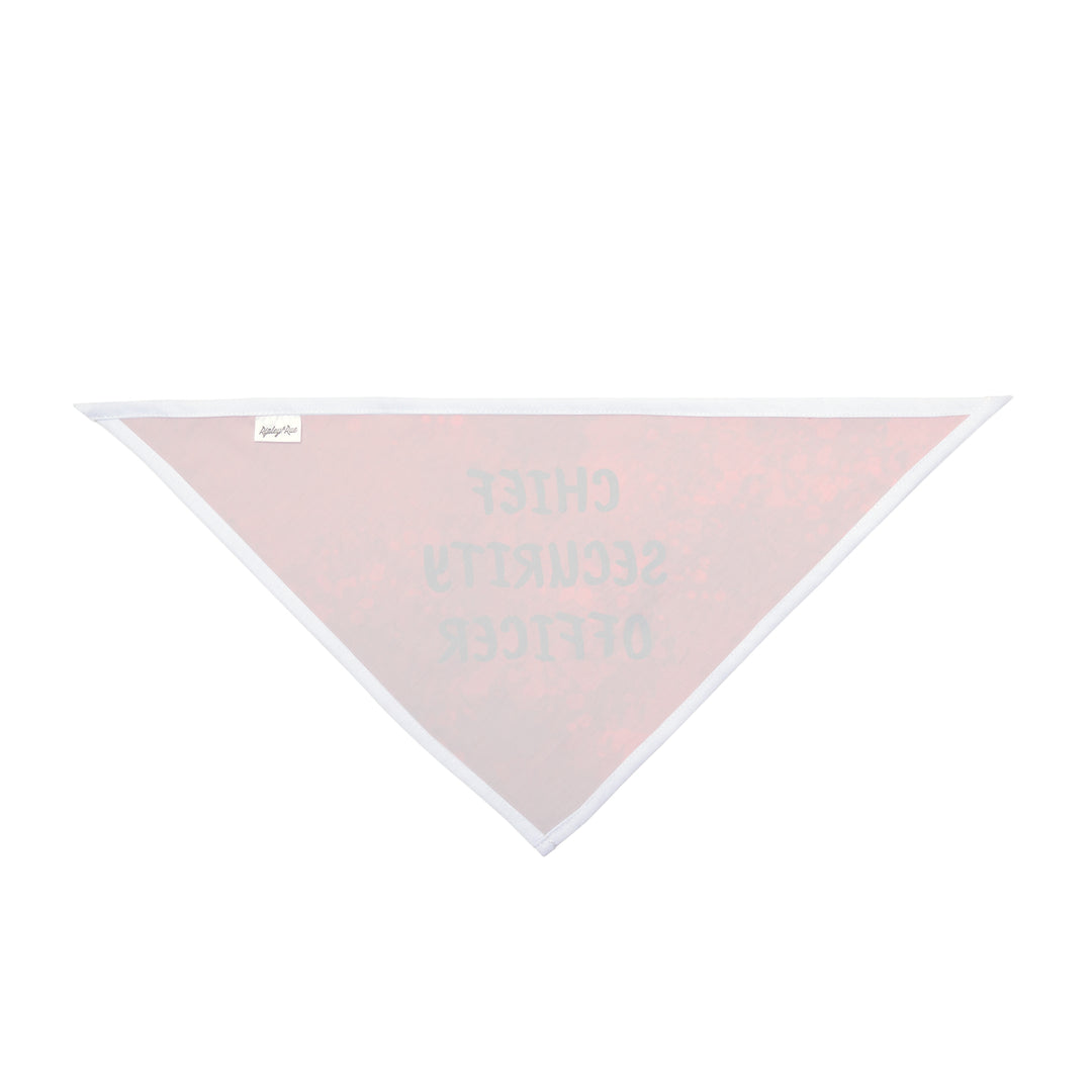 Chief Security Officer Pet Bandana