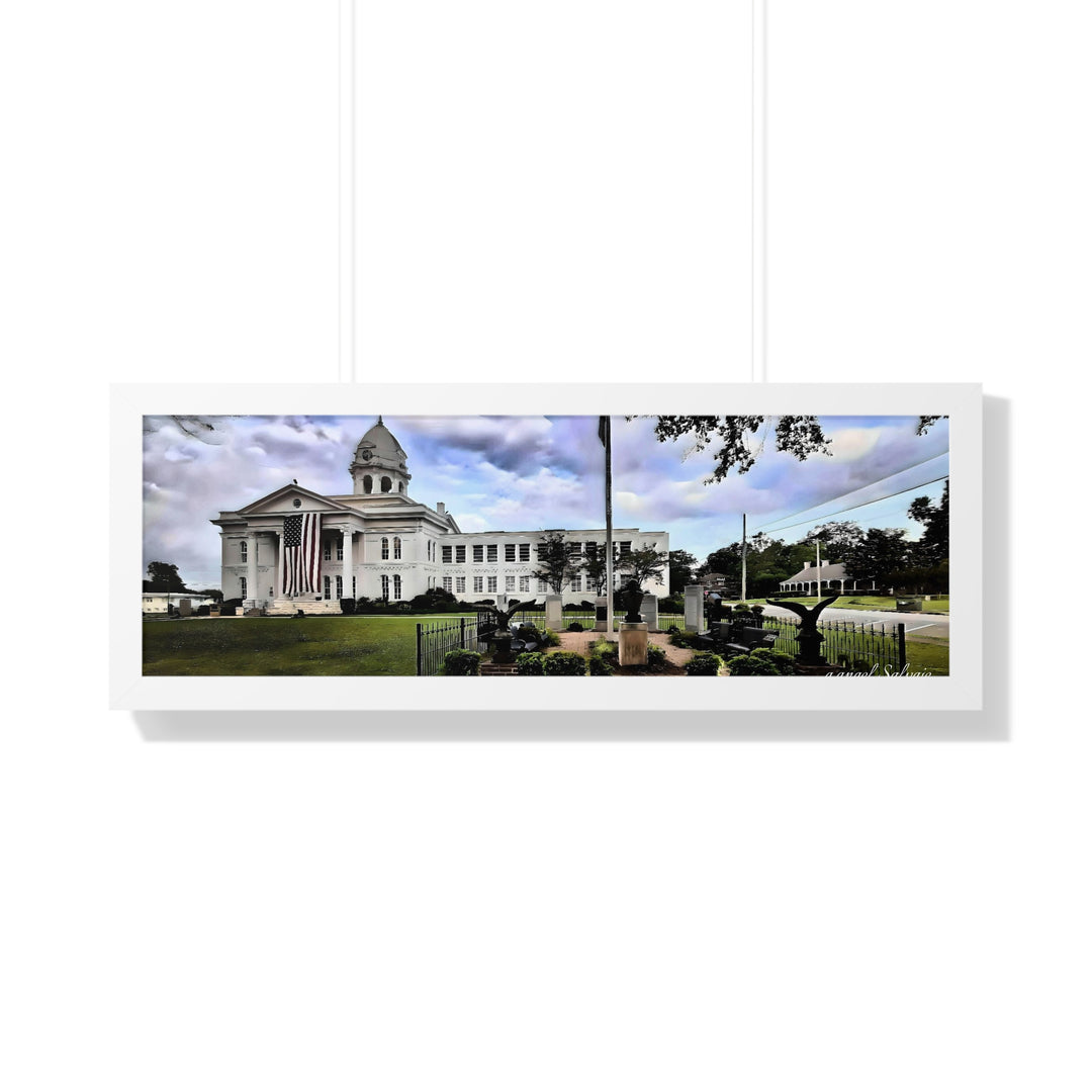 Colbert County Courthouse Memorial Framed Horizontal Poster