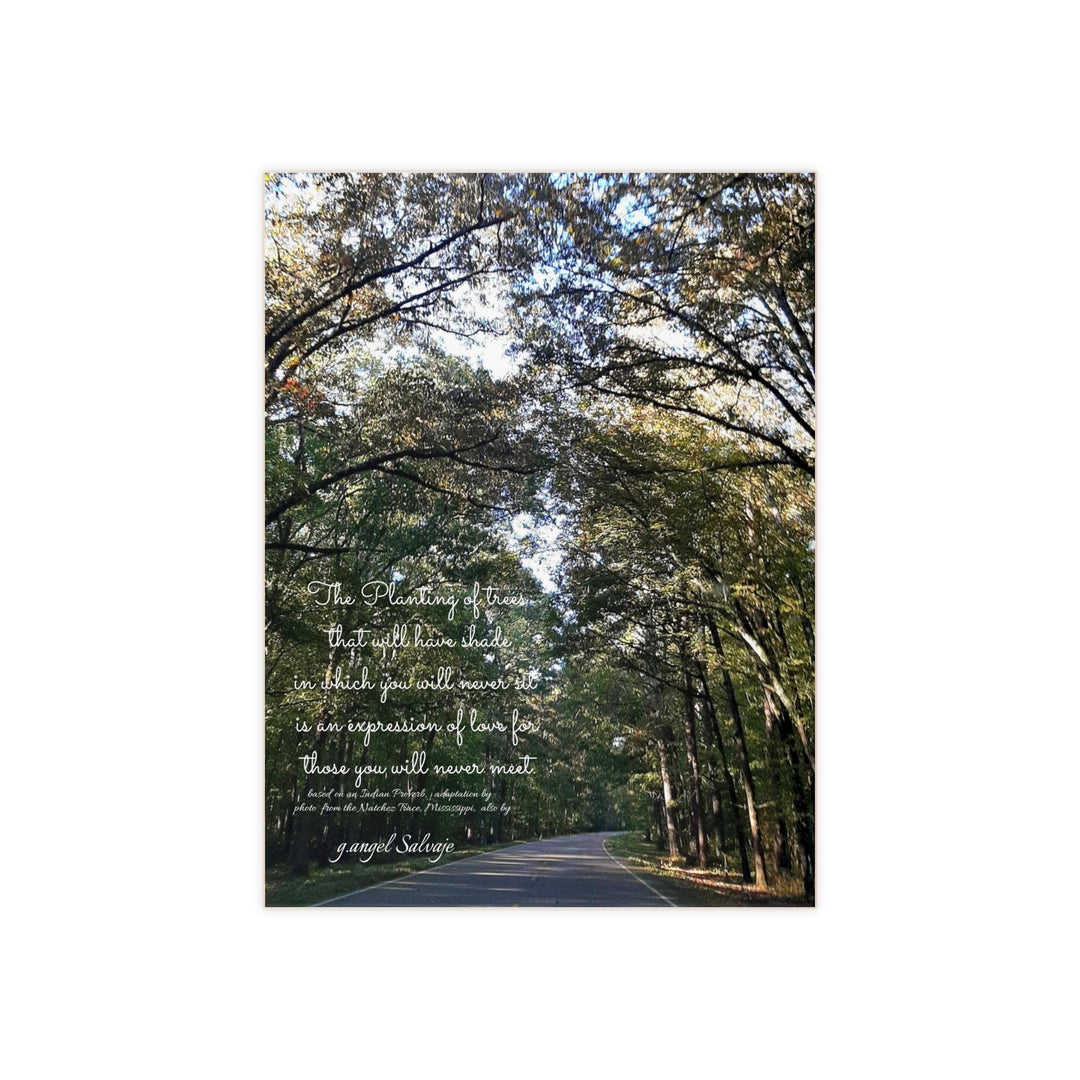 Planting of trees,Servitude,  Love Ceramic Photo Tile